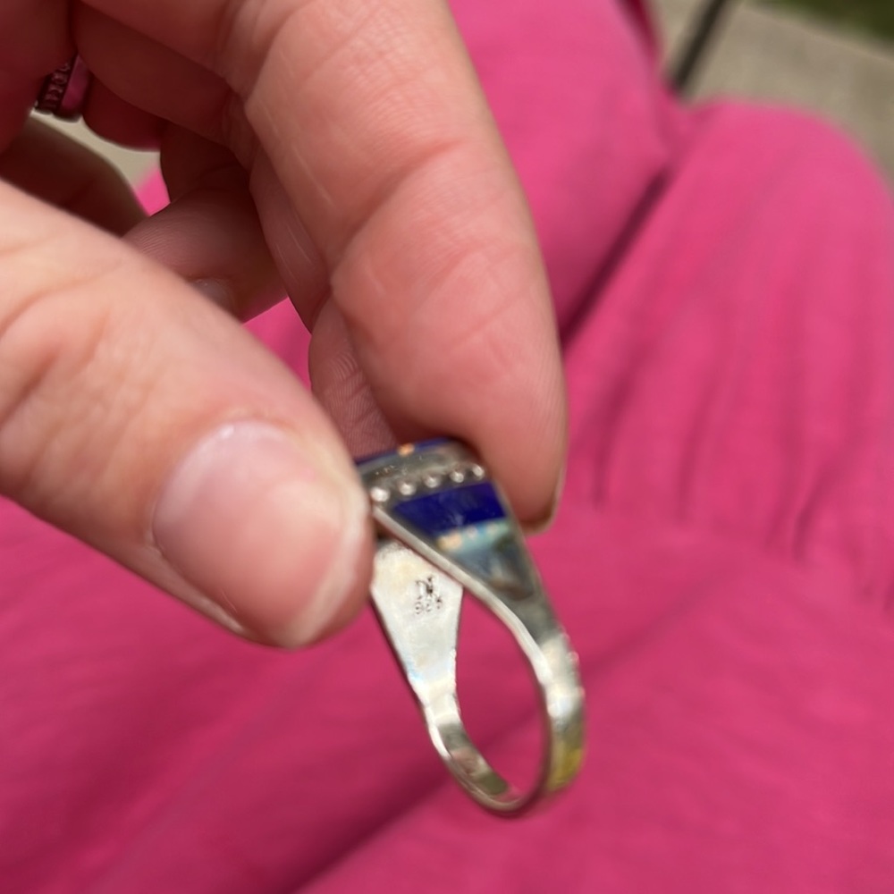 Tons of Sterling Silver and Precious Stobes/Gems Artisan Designer Rings - Picture 5 of 7
